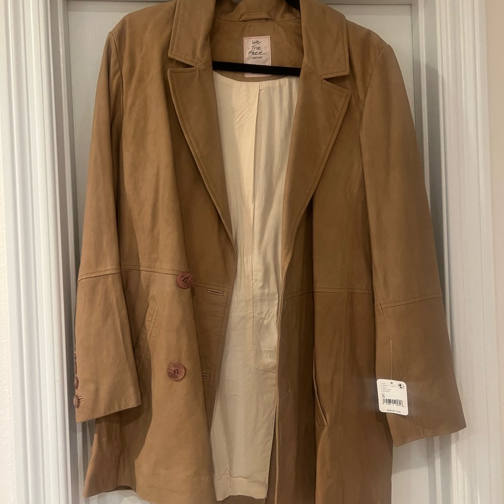 NWT Free People Leather Jacket